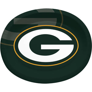 Green Bay Packers Oval Platter 10" X 12", 8 ct by Creative Converting