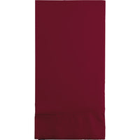Burgundy Guest Towel, 3 Ply (16/Pkg)