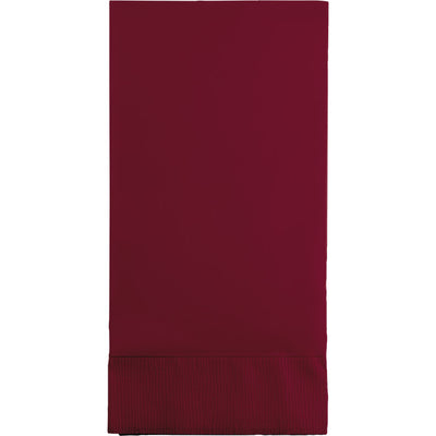 Burgundy Guest Towel, 3 Ply (16/Pkg)