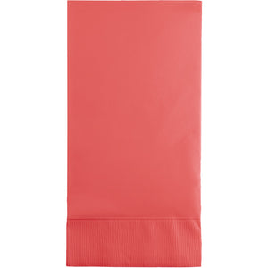 Coral Guest Towel, 3 Ply, 16 ct by Creative Converting