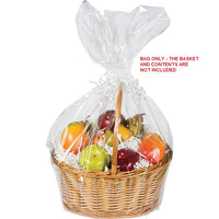 Large Clear Cello Basket Bag