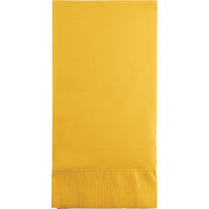 School Bus Yellow Guest Towel, 3 Ply, 16 ct by Creative Converting