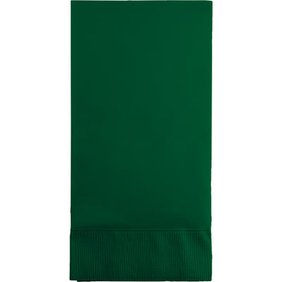 Hunter Green Guest Towel, 3 Ply (16/Pkg)