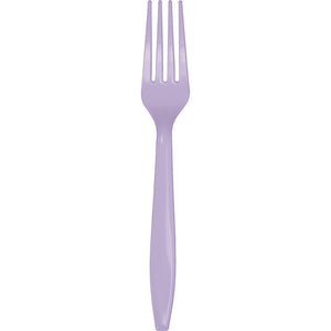 Luscious Lavender Purple Plastic Forks, 24 ct by Creative Converting
