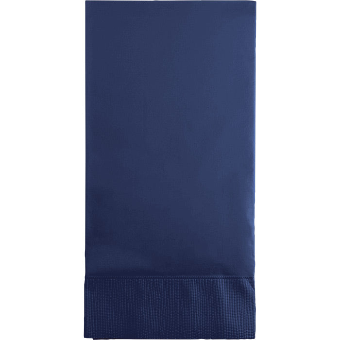 Navy Guest Towel, 3 Ply (16/Pkg)