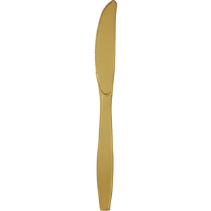 Glittering Gold Plastic Knives, 24 ct by Creative Converting
