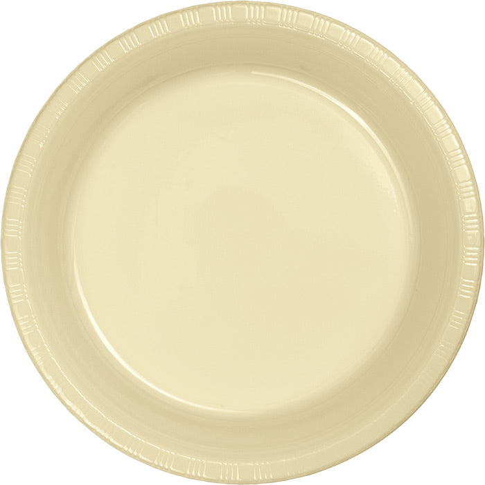 Ivory Plastic Dessert Plates, 20 ct by Creative Converting