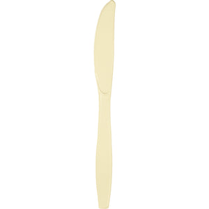 Ivory Plastic Knives, 24 ct by Creative Converting
