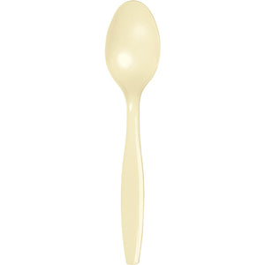 Ivory Plastic Spoons, 24 ct by Creative Converting