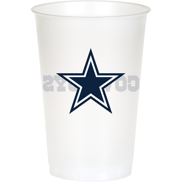 Dallas Cowboys Plastic Cup, 20Oz, 8 ct