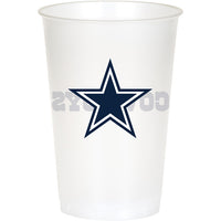 Dallas Cowboys Plastic Cup, 20Oz, 8 ct