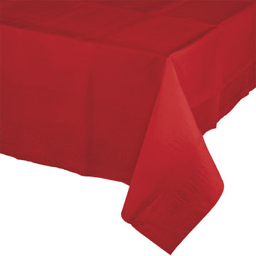 Classic Red Tablecover 54"X 108" Polylined Tissue