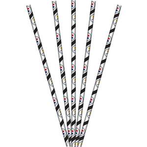 Pittsburgh Steelers Paper Straws, 24 ct by Creative Converting