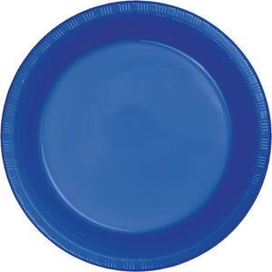 Cobalt Blue Plastic Dessert Plates, 20 ct by Creative Converting