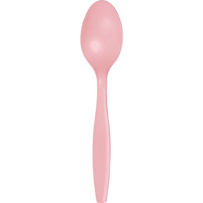 Classic Pink Plastic Spoons, 24 ct by Creative Converting