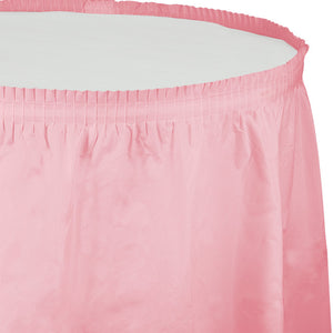 Classic Pink Plastic Tableskirt, 14' X 29" by Creative Converting