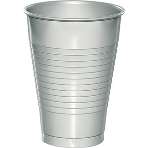 Shimmering Silver 12 Oz Plastic Cups, 20 ct by Creative Converting