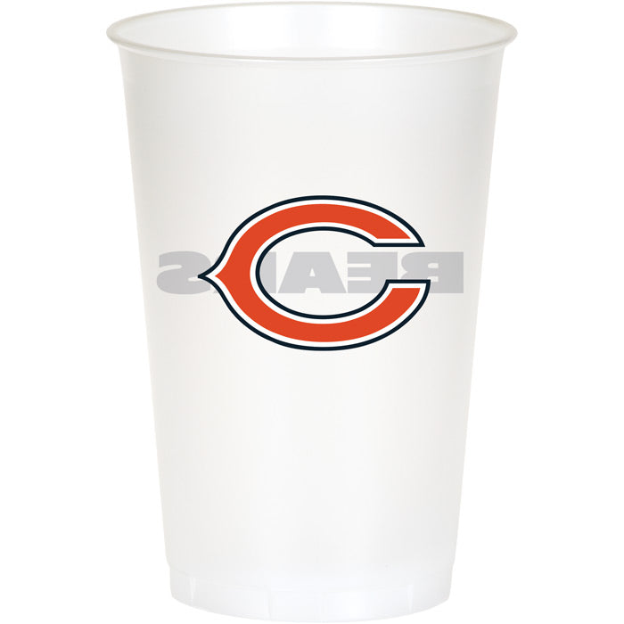 Chicago Bears Plastic Cup, 20Oz, 8 ct