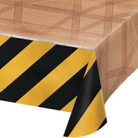 Big Dig Construction Plastic Tablecover All Over Print, 54