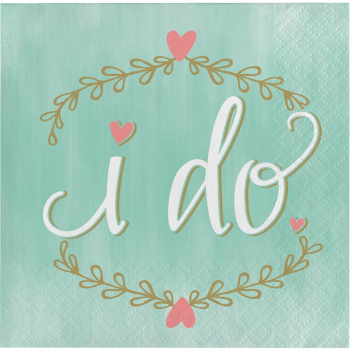 Mint To Be Beverage Napkins, I Do, 16 ct by Creative Converting
