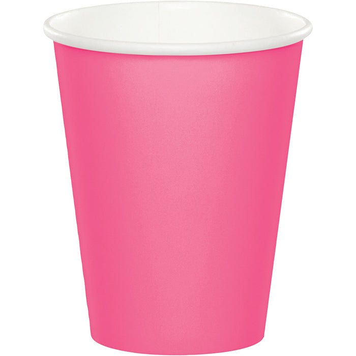 Candy Pink Hot/Cold Paper Cups 9 Oz., 8 ct by Creative Converting