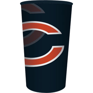 Chicago Bears Plastic Cup, 22 Oz by Creative Converting