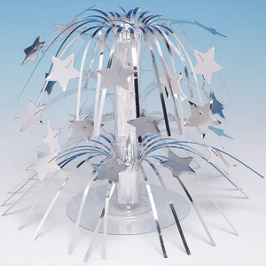 Silver Foil Cascading Centerpiece by Creative Converting