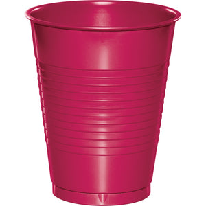 Hot Magenta Pink Plastic Cups, 20 ct by Creative Converting