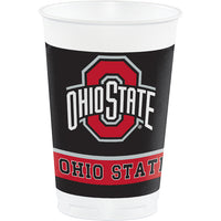 Ohio State University 20 Oz Plastic Cups, 8 ct