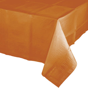 Pumpkin Spice Tablecover 54"X 108" Polylined Tissue by Creative Converting