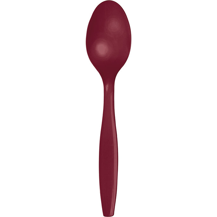 Burgundy Red Plastic Spoons, 24 ct by Creative Converting