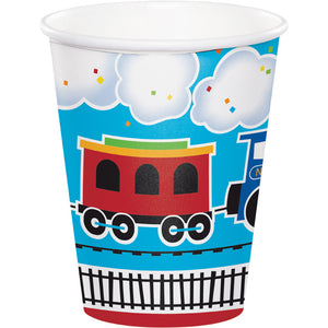 All Aboard Hot/Cold Paper Cups 9 Oz., 8 ct by Creative Converting