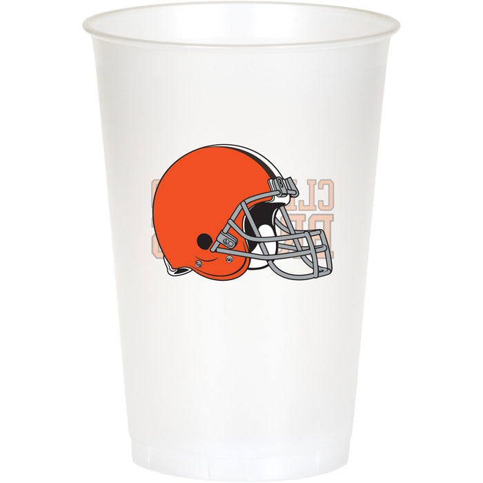 Cleveland Browns Plastic Cup, 20Oz, 8 ct