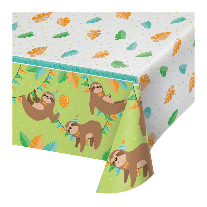 Sloth Party Plastic Table Cover by Creative Converting