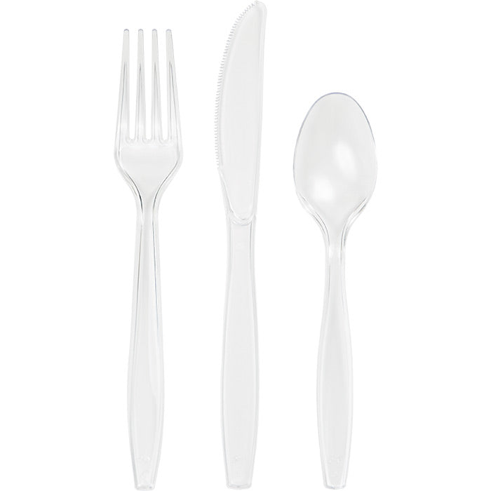 Clear Assorted Plastic Cutlery, 24 ct by Creative Converting
