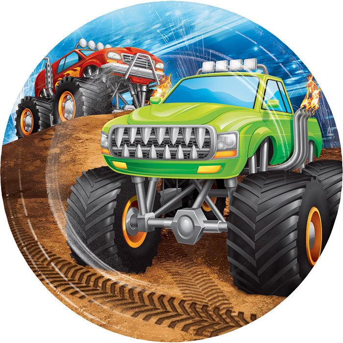 Monster Truck Rally Dessert Plates, 8 ct by Creative Converting