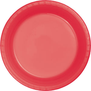 Coral Plastic Dessert Plates, 20 ct by Creative Converting