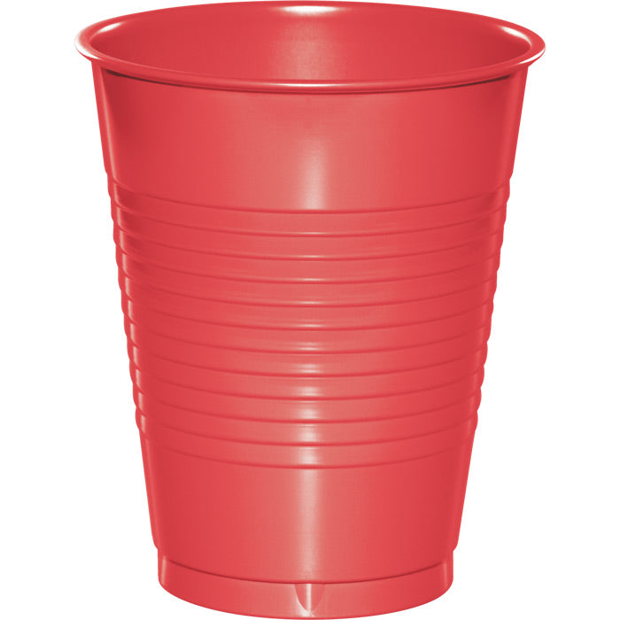 Coral Plastic Cups, 20 ct by Creative Converting