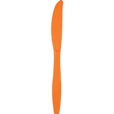 Sunkissed Orange Plastic Knives, 24 ct by Creative Converting