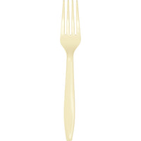 Ivory Plastic Forks, 24 ct by Creative Converting