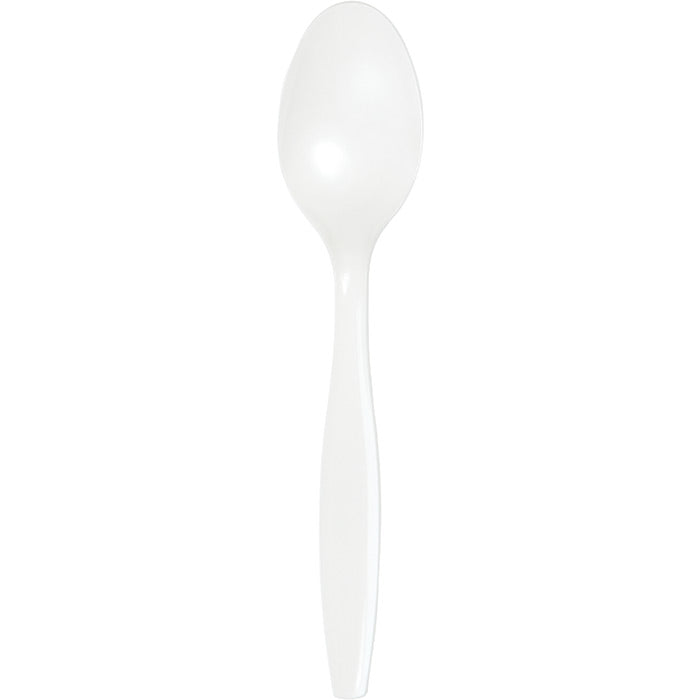 White Premium Plastic Spoons, 50 ct by Creative Converting