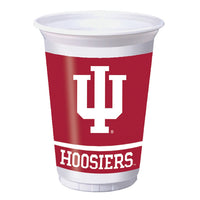 Indiana University 20 Oz Plastic Cups, 8 ct