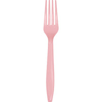 Classic Pink Plastic Forks, 24 ct by Creative Converting