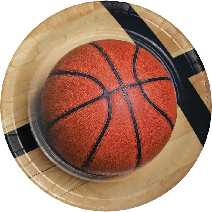 Basketball Paper Plates, 8 ct by Creative Converting