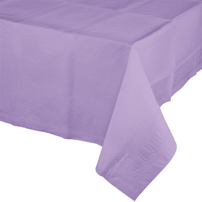 Luscious Lavender Tablecover 54"X 108" Polylined Tissue by Creative Converting