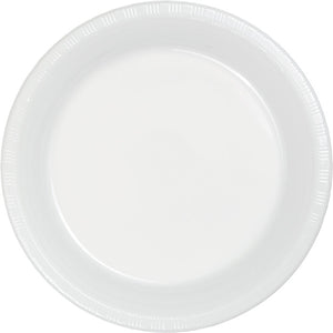 White Prem Plastic Dessert Plates, 20 ct by Creative Converting