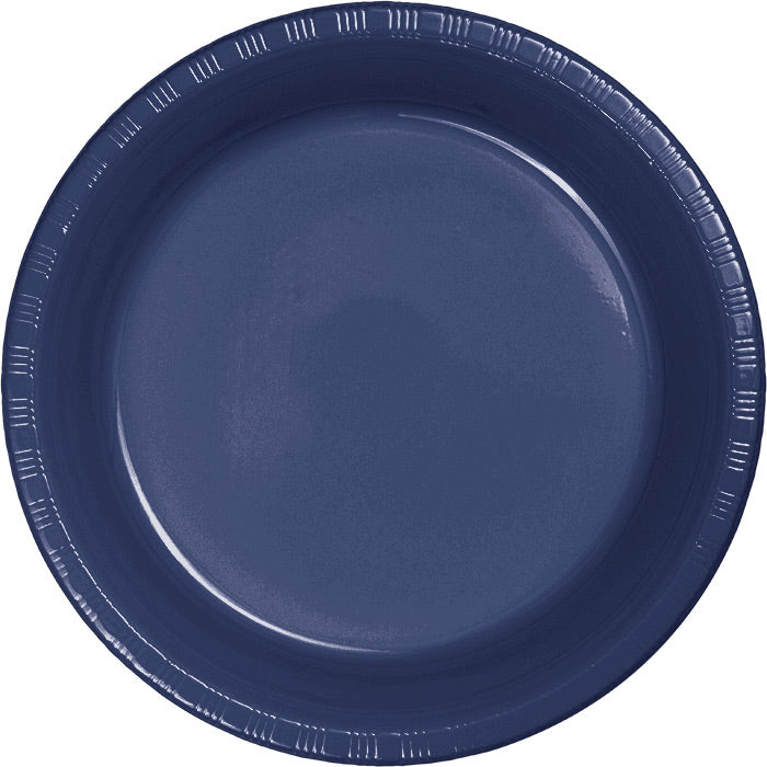 Navy Blue Plastic Dessert Plates, 20 ct by Creative Converting
