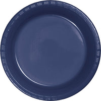 Navy Blue Plastic Dessert Plates, 20 ct by Creative Converting