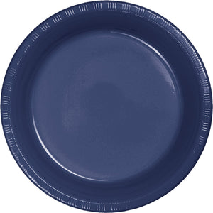 Navy Blue Plastic Dessert Plates, 20 ct by Creative Converting