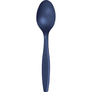 Navy Blue Plastic Spoons, 24 ct by Creative Converting